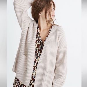 Madewell Redford Chunky Merino Wool Cardigan